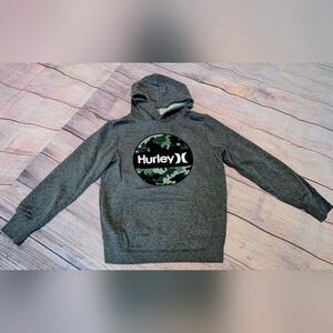 Hurley Kids Hoodie with Camo Logo - Grey ✨NWOT✨